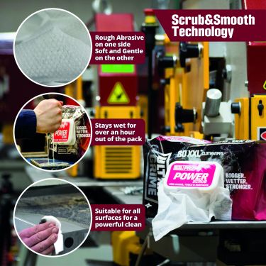 Click Here To Enlarge This Photo Of 5920-RB RED Ultra-Grime Pro Power-Scrub XXL wipes &lpar;80-pack&rpar;