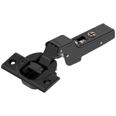 Click Here To Enlarge This Photo Of 71B3650-ONYX BLUM 110&deg; CLIP top BLUMOTION Screw On Dual Hinge - Black Onyx