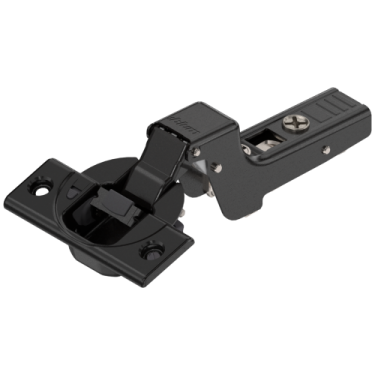 Click Here To Enlarge This Photo Of 71B3750-ONYX BLUM 110&deg; CLIP top BLUMOTION Screw On Inset Hinge - Black Onyx