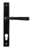 46387 From the Anvil Black Hammered Newbury Slimline Espag&period; Lock Set - 92mm centres - 212mm Screw Centres