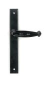 46400 From the Anvil Black Cottage Slimline Lever Espag&period; Latch Set - 212mm Screw Centres