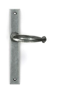 Click Here To Enlarge This Photo Of 46401 From the Anvil Pewter Cottage Slimline Lever Espag&period; Latch Set - 212mm Screw Centres