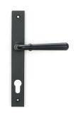 46413 From the Anvil Matt Black Newbury Slimline Lever Espag&period; Lock Set - 92mm centres - 212mm Screw Centres