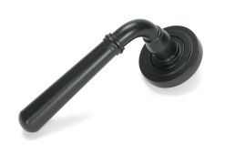 46460 From the Anvil Matt Black Newbury Lever on Rose Set &lpar;Art Deco&rpar;