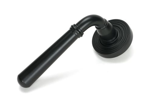 Click Here To Enlarge This Photo Of 46461 From the Anvil Matt Black Newbury Lever on Rose Set &lpar;Beehive&rpar;