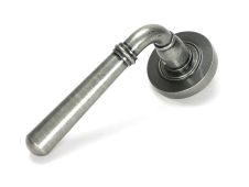 46463 From the Anvil Pewter Newbury Lever on Rose Set &lpar;Plain&rpar;