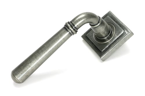 Click Here To Enlarge This Photo Of 46470 From the Anvil Pewter Newbury Lever on Rose Set &lpar;Square&rpar;