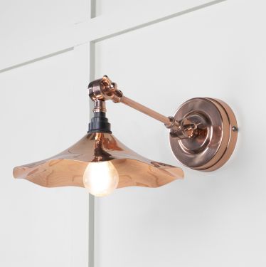 Click Here To Enlarge This Photo Of 49723 From the Anvil Smooth Copper Flora Wall Light