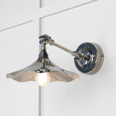 Click Here To Enlarge This Photo Of 49724 From the Anvil Smooth Nickel Flora Wall Light