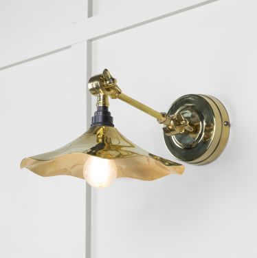 Click Here To Enlarge This Photo Of 49725 From the Anvil Smooth Brass Flora Wall Light