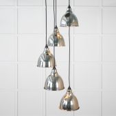 49740 From the Anvil Hammered Nickel Brindley Cluster Pendant