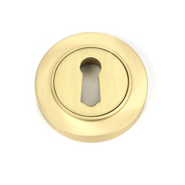 Click Here To Enlarge This Photo Of 50872 From the Anvil Satin Brass Round Escutcheon &lpar;Plain&rpar;