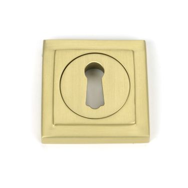 Click Here To Enlarge This Photo Of 50875 From the Anvil Satin Brass Round Escutcheon &lpar;Square&rpar;