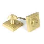50883 From the Anvil Satin Brass Round Thumbturn Set &lpar;Square&rpar;