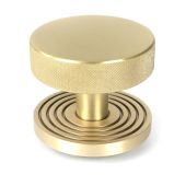 50895 From the Anvil Satin Brass Brompton Centre Door Knob &lpar;Beehive&rpar;