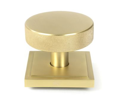 Click Here To Enlarge This Photo Of 50896 From the Anvil Satin Brass Brompton Centre Door Knob &lpar;Square&rpar;
