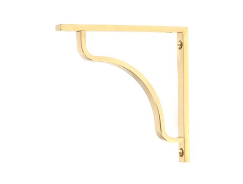 Click Here To Enlarge This Photo Of 51085 From the Anvil Polished Brass Abingdon Shelf Bracket &lpar;150mm x 150mm&rpar;