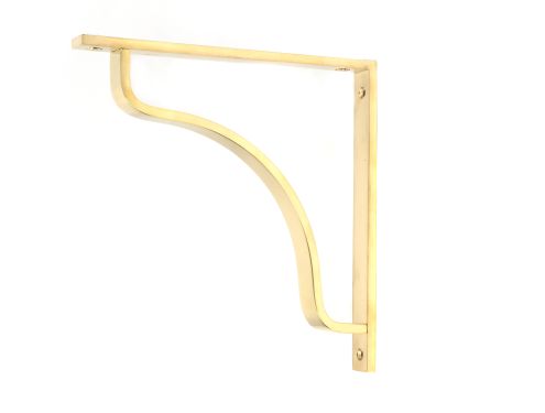 Click Here To Enlarge This Photo Of 51095 From the Anvil Polished Brass Abingdon Shelf Bracket &lpar;200mm x 200mm&rpar;