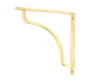 51095 From the Anvil Polished Brass Abingdon Shelf Bracket &lpar;200mm x 200mm&rpar;