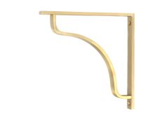 51097 From the Anvil Satin Brass Abingdon Shelf Bracket &lpar;200mm x 200mm&rpar;