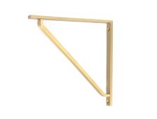 51117 From the Anvil Satin Brass Barton Shelf Bracket &lpar;200mm x 200mm&rpar;