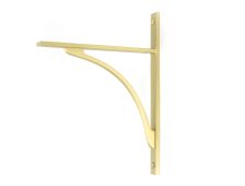 51127 From the Anvil Satin Brass Apperley Shelf Bracket &lpar;260mm x 200mm&rpar;