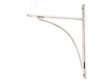 51141 From the Anvil Polished Nickel Apperley Shelf Bracket &lpar;314mm x 250mm&rpar;