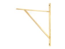 51155 From the Anvil Polished Brass Chalfont Shelf Bracket &lpar;314mm x 250mm&rpar;