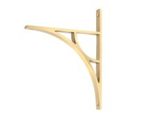 51167 From the Anvil Satin Brass Tyne Shelf Bracket &lpar;260mm x 200mm&rpar;