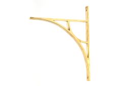 51175 From the Anvil Polished Brass Tyne Shelf Bracket &lpar;314mm x 250mm&rpar;