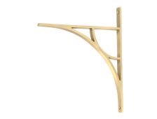 51177 From the Anvil Satin Brass Tyne Shelf Bracket &lpar;314mm x 250mm&rpar;