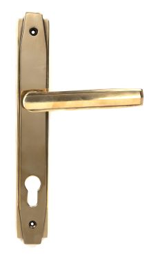 Click Here To Enlarge This Photo Of 51186 From the Anvil Aged Brass Art Deco Slimline Lever Espag&period; Lock Set - 92mm centres - 212mm Screw Centres