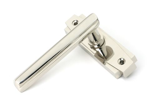Click Here To Enlarge This Photo Of 51193 From the Anvil Polished Nickel Art Deco Lever on Rose Set