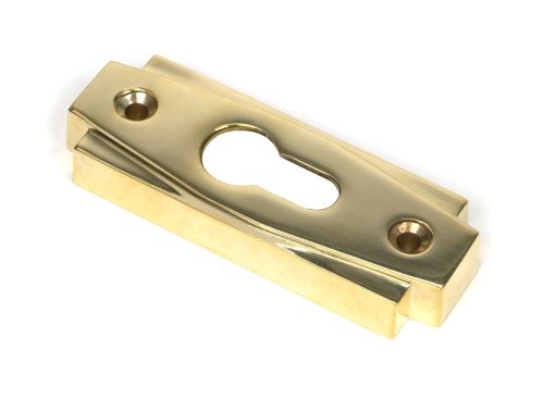 Click Here To Enlarge This Photo Of 51197 From the Anvil Polished Brass Art Deco Euro Escutcheon &lpar;Set&rpar;