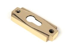 51198 From the Anvil Aged Brass Art Deco Euro Escutcheon &lpar;Set&rpar;