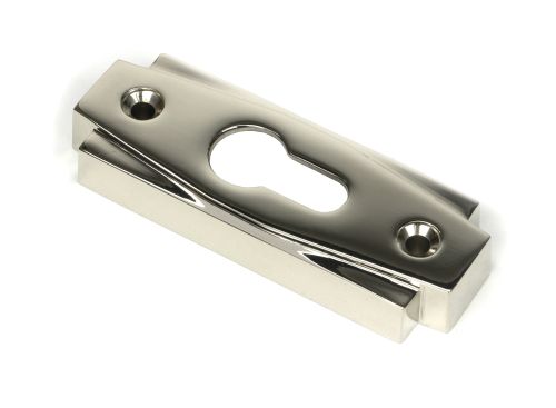 Click Here To Enlarge This Photo Of 51199 From the Anvil Polished Nickel Art Deco Euro Escutcheon &lpar;Set&rpar;