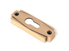 51202 From the Anvil Polished Bronze Art Deco Euro Escutcheon &lpar;Set&rpar;
