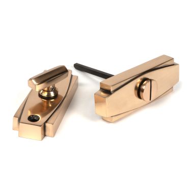 Click Here To Enlarge This Photo Of 51208 From the Anvil Polished Bronze Art Deco Thumbturn