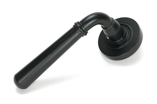 Click Here To Enlarge This Photo Of 51326 From the Anvil Matt Black Newbury Lever on Rose Set &lpar;Plain&rpar; - Unsprung