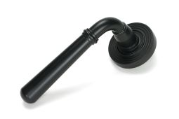 51328 From the Anvil Matt Black Newbury Lever on Rose Set &lpar;Beehive&rpar; - Unsprung
