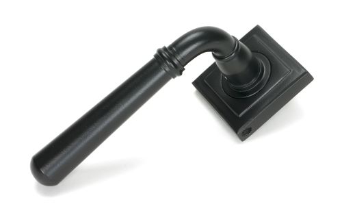 Click Here To Enlarge This Photo Of 51329 From the Anvil Matt Black Newbury Lever on Rose Set &lpar;Square&rpar; - Unsprung