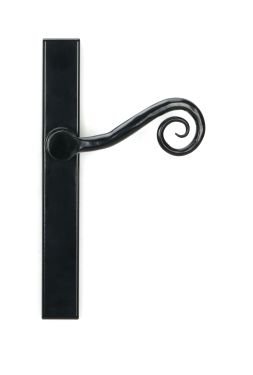 Click Here To Enlarge This Photo Of 46397R From the Anvil Black Monkeytail Slimline Lever Espag&period; Latch Set - RH - 212mm Screw Centres