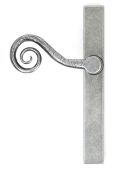 46398L From the Anvil Pewter Monkeytail Slimline Lever Espag&period; Latch Set - LH - 212mm Screw Centres