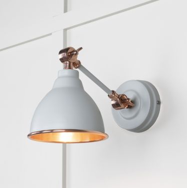 Click Here To Enlarge This Photo Of 49714SBI From the Anvil Smooth Copper Brindley Wall Light in Birch