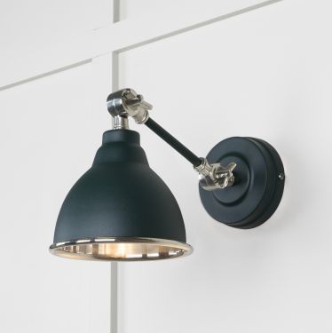 Click Here To Enlarge This Photo Of 49715SDI From the Anvil Smooth Nickel Brindley Wall Light in Dingle