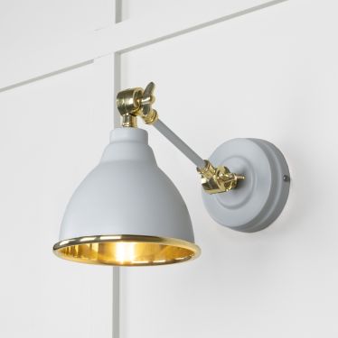 Click Here To Enlarge This Photo Of 49716SBI From the Anvil Smooth Brass Brindley Wall Light in Birch