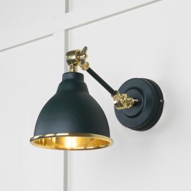 Click Here To Enlarge This Photo Of 49716SDI From the Anvil Smooth Brass Brindley Wall Light in Dingle