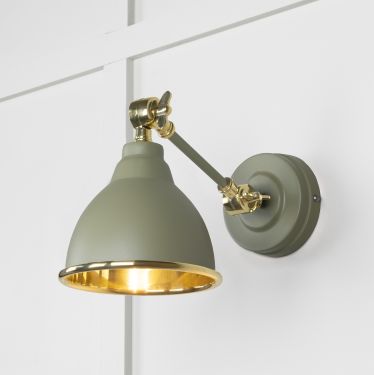 Click Here To Enlarge This Photo Of 49716STU From the Anvil Smooth Brass Brindley Wall Light in Tump