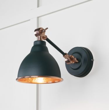 Click Here To Enlarge This Photo Of 49717SDI From the Anvil Hammered Copper Brindley Wall Light in Dingle