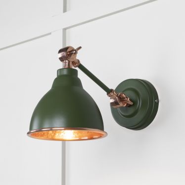 Click Here To Enlarge This Photo Of 49717SH From the Anvil Hammered Copper Brindley Wall Light in Heath